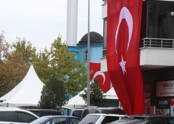 Sakaryalı şehidin mahallesi Türk bayraklarıyla donatıldı