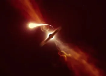 Kara delik volkan gibi patladı