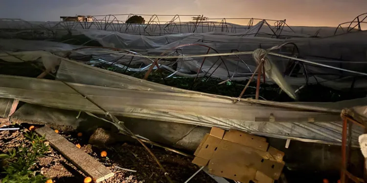 Antalya’da hortum seralara zarar verdi