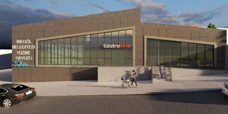 İnegöl Belediyesi yeni havuz için çalışmalara başladı