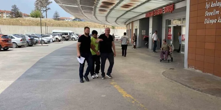 Harmankaya Tabiat Kanyonu’nun yolunu düşen kaya parçası jandarma tarafından kaldırıldı