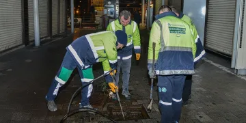 Tarihi Çarşı ve Hanlar Bölgesinde gece mesaisi