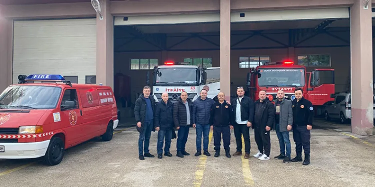 Üsküp’ten itfaiye gönüllü timleri Mudanya’da