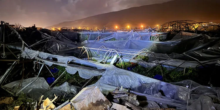 Antalya’da hortum seraları yıktı geçti