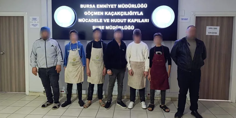Bursa’da kaçak işçi operasyonu