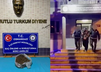 Bursa’da 1 kilo 280 gram esrar ele geçirildi