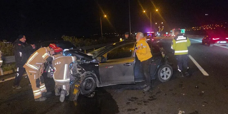 Otobanda feci kaza: 1 yaralı