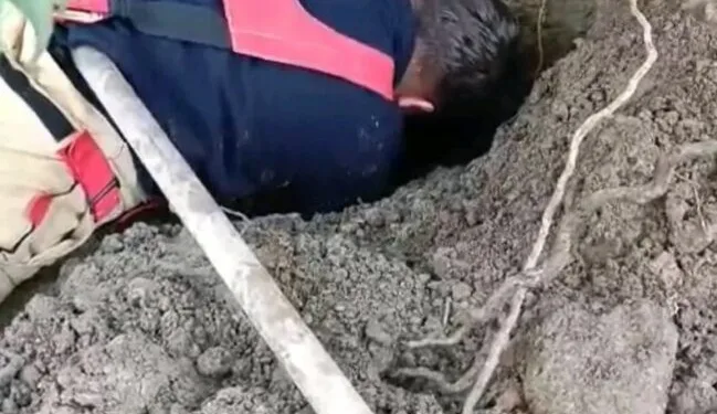 Hatay’da havalandırma boşluğuna düşen köpek kurtarıldı