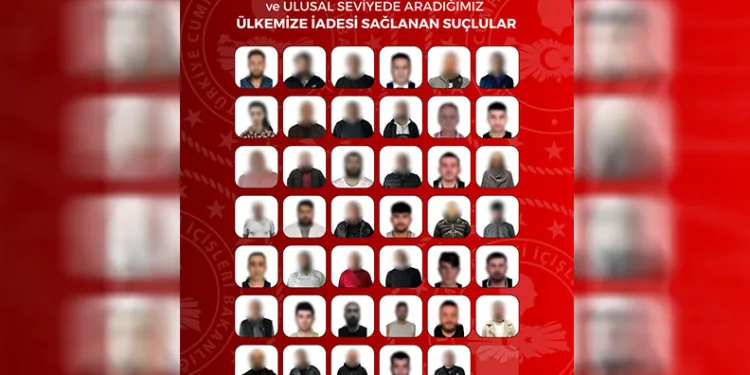 Kırmızı bültenle aranan suçlular yakalandı