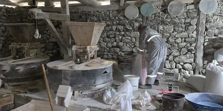 Tarihi değirmen suyun gücüyle 300 yıldır ayakta