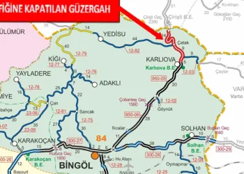 Bingöl-Erzurum karayolu tır trafiğine kapatıldı