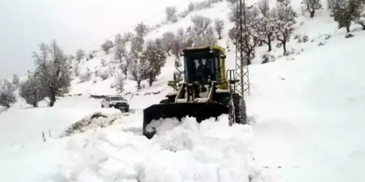 Siirt’te kar yağışı nedeniyle 117 köy yolu ulaşıma kapandı
