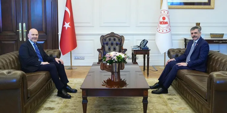 Süleyman Soylu’dan İçişleri Bakanı Çiftçi’ye “hayırlı olsun” ziyareti