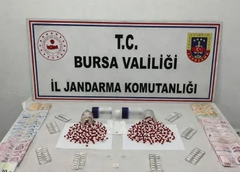 Bursa’da bin 39 adet sentetik hap ele geçirildi