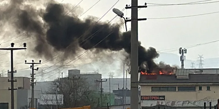 Ankara’da fabrika yangını