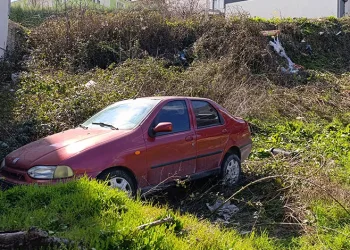 Freni boşalan otomobil şarampole uçtu: Baba ve oğlu yaralandı