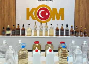Samsun’da 90 litre sahte içki ve eti alkol ele geçirildi