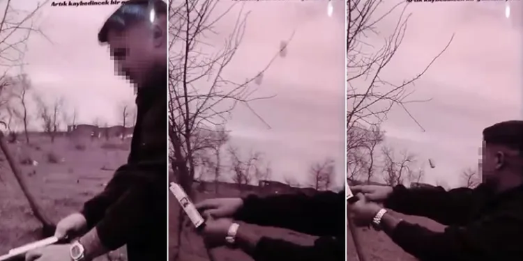 Bursa’da maganda dehşeti kamerada