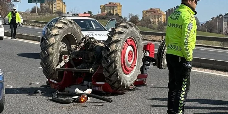 Bolu’da traktör devrildi: 1 ölü