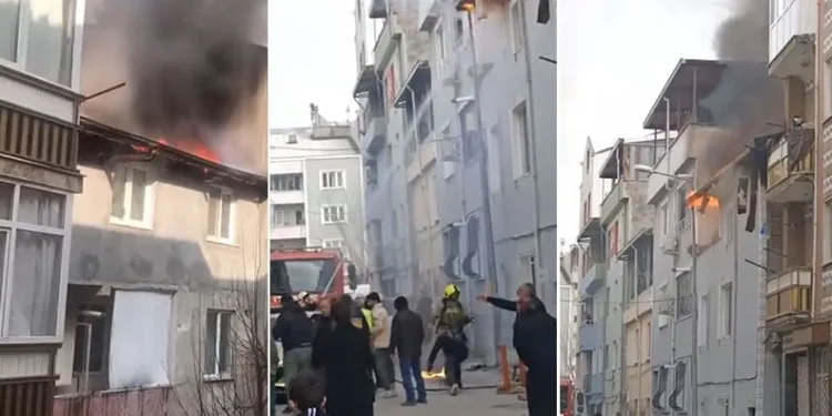 Bursa’da çatı yangını paniği