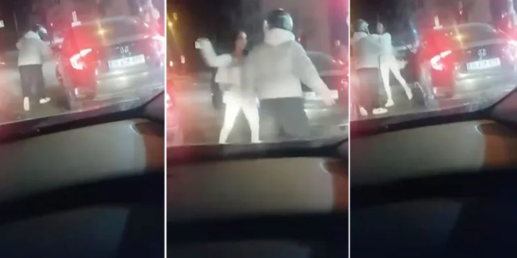 Bursa’da trafikte motosikletliye tekme tokatlı saldırı