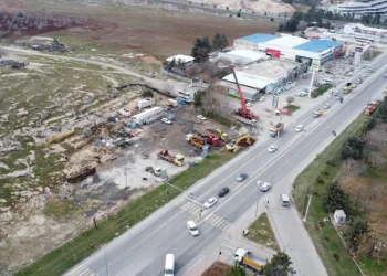 Evren Sanayi Sitesinde iki adet katlı köprülü kavşak inşaatı başladı