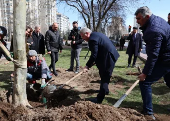 Melikgazi’de ilkbahar ağaç dikimiyle başladı